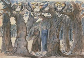 The Wood of the Self-Murderers: The Harpies and the Suicides 1824-7 by William Blake 1757-1827